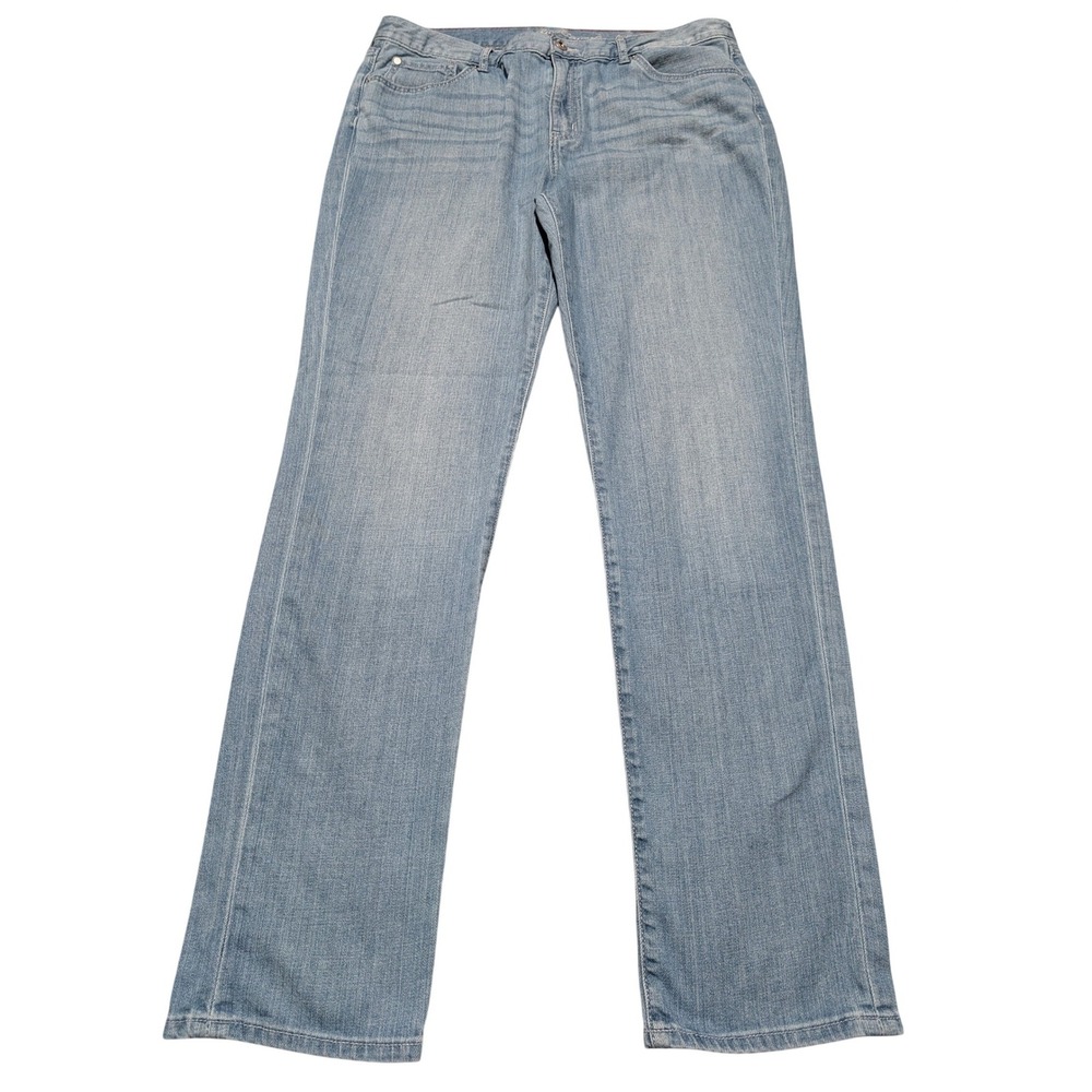 Eddie Bauer Boyfriend Midrise Slim Jeans Light‎ Wash Blue Men Size 12 Stretch